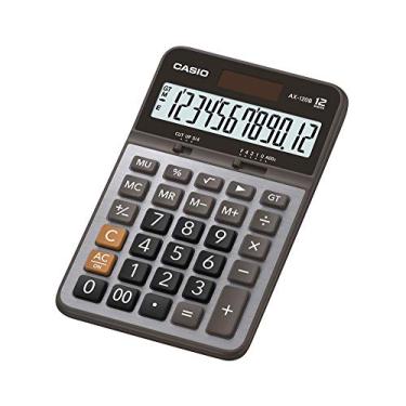 Imagem de Calculadora Compacta de Mesa 12 Dígitos, Casio, AX-120B, Grafite