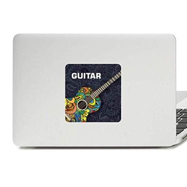 Imagem de Adesivo de vinil com estampa de instrumento musical de guitarra e decoração de policarbonato
