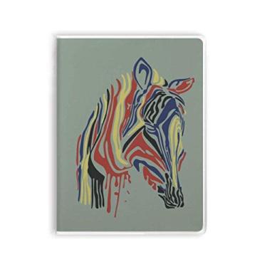 Imagem de Caderno Graffiti simples e colorido com capa de goma de animal de pinheiro diário capa macia
