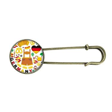 Imagem de Broche de metal retrô da Alemanha com a bandeira da alfândega