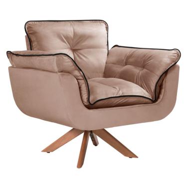 Imagem de Poltrona Opalla Bege e Preta