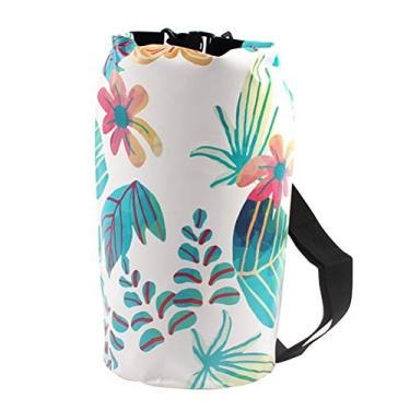 Imagem de BESPORTBLE Bolsas impermeáveis impressas ao ar livre, bolsa de ombro de PVC, bolsa de ombro portátil para natação, barco, caiaque