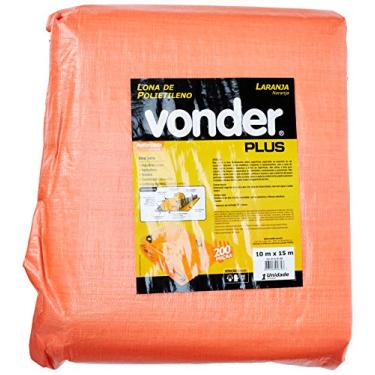 Imagem de Vonder, Lona Reforçada De Polietileno Laranja 15 M X 10 M Plus.
