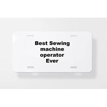 Imagem de Capa para placa de carro para operador de máquina de costura – Capa para placa de carro – Capa para moldura de placa de carro 15 x 30 cm