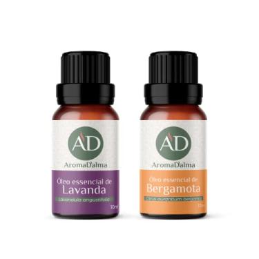 Imagem de Kit Óleo Essencial Ansiolítico. Ajuda a Diminuir a Ansiedade, Insônia e o Estresse - Lavanda & Bergamota | 100% puros e naturais testados por Cromatografia - Aroma D’alma