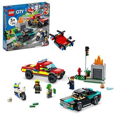 Imagem de 60319 LEGO® City Resgate dos Bombeiros e Perseguição de Polícia; Kit de Construção (295 peças)