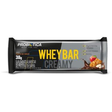 Imagem de Whey Bar Creamy - 1 Unidade 38g Torta de Maça - Probiótica-Unissex