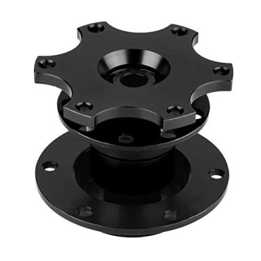 Imagem de Adaptador de Cubo para Volante de Carro, Kit de Liberação Rápida Com Parafusos (Preto)