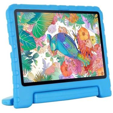 Imagem de Capa Infantil Maleta Compatível Para Samsung Galaxy Tab S8 11'' SM-X700 X706 (2022) AZUL. EVA, Emborrachada, Leve