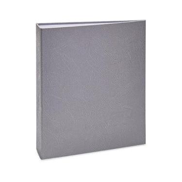 Imagem de Álbum de fotos Ical, encadernação tradicional, para 500 fotos 10x15cm - envelope plástico transparente - linha Cores - modelo cinza texturizado - 165
