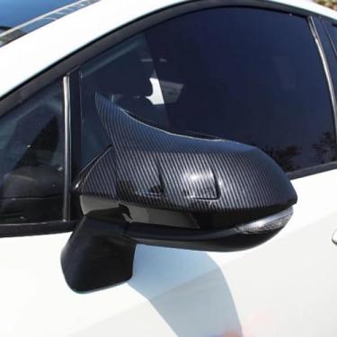 Imagem de LAVIYE Carro Espelho Retrovisor Capa Modificada Especial Buzina Espelho Retrovisor Shell Modelo 2X Nova atualização, para Toyota Corolla 2019 2020 2021