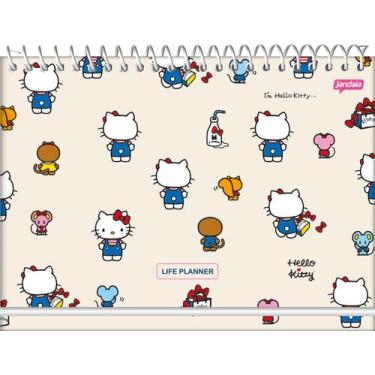 Imagem de Agenda Espiral Life Planner Hello Kitty Bege 104 Folhas - Jandaia