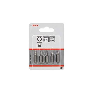 Imagem de Bosch Jogo de pontas para parafusar Torx 25mm com 5 peças T10, T15, T20, T25, T30 Extra Hard