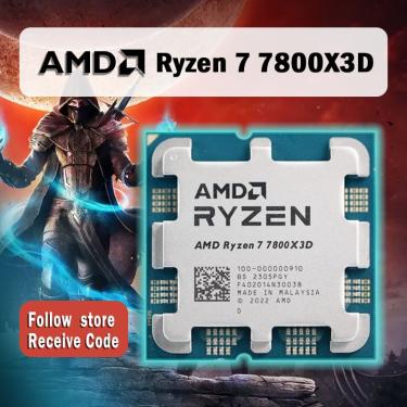 Imagem de Processador CPU AMD Ryzen 7  7800X3D  R7 7800X3D  4 2 GHz  8 núcleos  16 thread  5NM  96M  Soquete