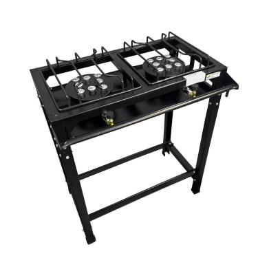 Imagem de Fogão Industrial 2 Bocas Alta Pressão Roa Preto