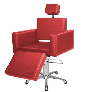 Imagem de Cadeira Poltrona de Cabeleireiro Evidence Lisa Ap Vermelho