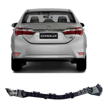 Imagem de Guia Esquerdo Parachoque Traseiro Corolla 2015 16 17 A 2019