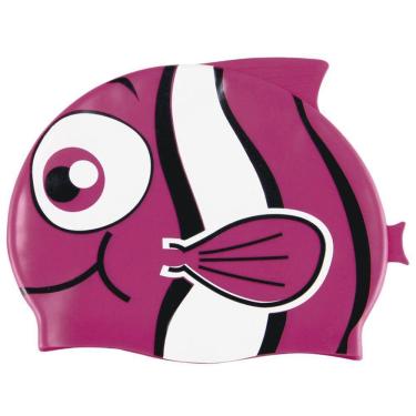 Imagem de Touca Natação Infantil Silicone Peixinho Rosa Mor