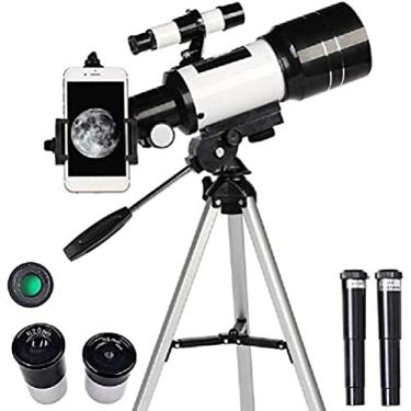 Imagem de Telescópio astronômico profissional monocular 150x, telescópio espacial refrativo para viagens ao ar livre, luneta com tripé