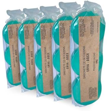 Imagem de Sabonete de Glicerina e Erva Doce Artesanal 15 barras - Natural