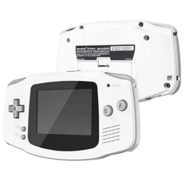 Imagem de Capa de reposição branca IPS Ready atualizada para eXtremeRate e lente de tela preta para Gameboy Advance - compatível com IPS e LCD padrão - sem console e tela IPS