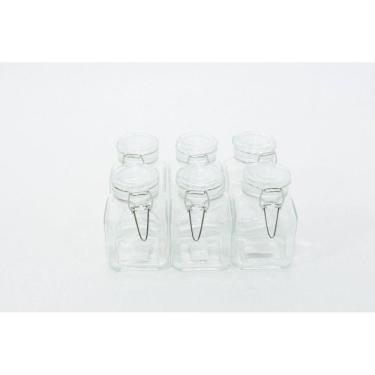 Imagem de KIT 6 Pote Hermético de Vidro com Silicone 180ml - Lyor
