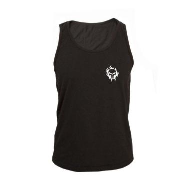 Imagem de Regata Masculina Algodão Caveira Estampada Verão Moderna