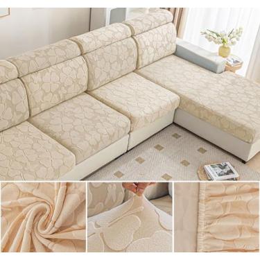 Imagem de Sofá De Estiramento Slipcover Sofá Capa Protetor De Móveis Sofá Macio Com Fundo Elástico Para Crianças, Poliéster Spandex Jacquard Tecido (A,Amarelo Begw06)