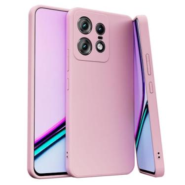 Imagem de Capa Compatível Com Motorola Edge 50 Pro Silicone Aveludada Premium (ROSA IOGURTE)