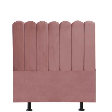 Imagem de Cabeceira Estofada Dallas 140cm Casal Padrão Para Cama Box Quarto Suede Rose Gold - Ahz Móveis