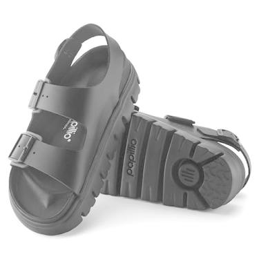 Imagem de Birkenstock Sandália feminina Milano grossa, preta, 38 M EUA