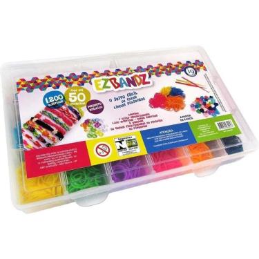 Imagem de Kit fabrica de pulseiras com 1200 elásticos bri0018 - i9