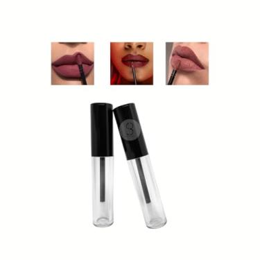 Imagem de Embalagens Vazias Gloss Express Lip Tint Batom 6ml - 5uni (Preto, Tampa)