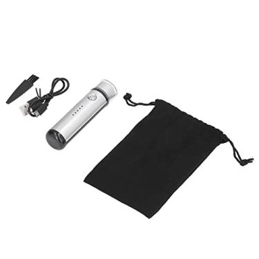 Imagem de Barbeador Elétrico, Barbeador Elétrico Portátil Mini Navalha Elétrica Usb Recarregável Máquina de Barbear Display Energia para Viagens Masculinas (Prata)