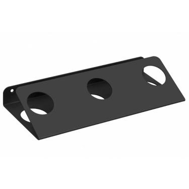 Imagem de Adega Tripla de Parede Pequena Preta para 3 Garrafas de Vinho Espumante Organize Masutti