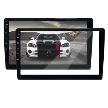 Imagem de Toeeklsa Protetor de tela de vidro temperado para rádio de carro universal de 10,1 polegadas duplo Din Android protetor de tela de rádio do carro proteção contra arranhões Super Nitidez 9H alta dureza
