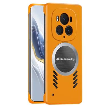 Imagem de LTLMYDAM Capa fina para Honor Magic 6 Pro/6, capa oca com dissipação de calor, proteção total da câmera, sem bordas, à prova de choque, amarela, 6Pro