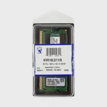 Imagem de Memória Notebook Ddr3 Kingston Kvr16s11/8 8gb 1600mhz