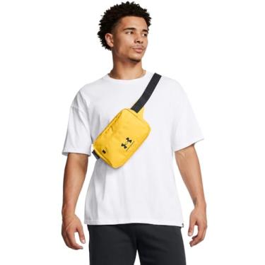 Imagem de Under Armour Bolsa tiracolo unissex para adultos Loudon Lite na cintura, (790) Taxi/Preto, One Size Fits Most
