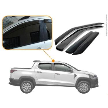 Imagem de Conjunto Calha De Chuva Fiat Nova Strada 2020 2021 4 Portas
