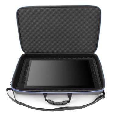 Imagem de CASEMATIX Capa para tablets gráficos compatível com Huion Kamvas 20 Drawing Pen Display, 22 Plus e outras de até 56 cm, inclui capa acolchoada apenas com alça de transporte