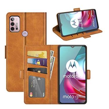 Imagem de Capa para Motorola Moto G30, capa para Motorola Moto G10, carteira de couro PU premium estilo livro capa de telefone magnética flip dobrável com compartimentos para cartão para Motorola Moto G20 capa