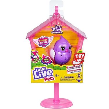 Imagem de Little Live PETS Passaro NA Casinha Rosa FUN F0165-0
