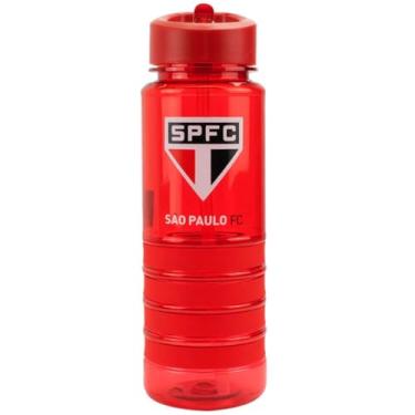 Imagem de Garrafa Plástico Canudo Retrátil 700ml - SPFC