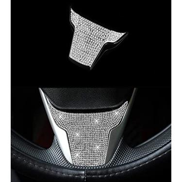 Imagem de Acessórios para carro Bling Acessório de cristal para volante adesivo Lnterior Capa Lnterior Acabamento do console compatível com Honda CRV 2017-2022