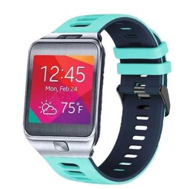 Imagem de Pulseira Silicone Esportiva Para Smartwatch Gear 2 R380 Cor Verde Àgua