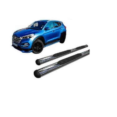 Imagem de Estribo Oval Oblongo Cromado Para Tucson 2017 A 2020 - HOZZ