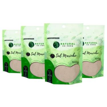 Imagem de Sal Marinho Premium Qualidade Superior Kit 4 Pouch 100g - Natural do P