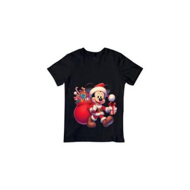 Imagem de Camisa Mickey de Natal Camiseta Estampada De Algodão - Hard seven, Pre