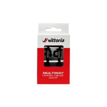 Imagem de Válvula Vittoria Multiway Tubeless 80mm Alumínio Preto